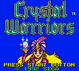 Crystal Warriors (USA, Europe) Title Screen